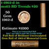 Image 1 : Shotgun Lincoln 1c roll, 1962-d 50 pcs Brandt Wrapper