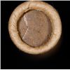 Image 2 : Mixed small cents 1c orig shotgun roll, 1916-D Wheat Cent, 1887 Indian Cent other end, Brinks Wrappe