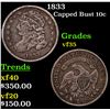 Image 1 : 1833 Capped Bust Dime 10c Grades vf++