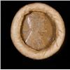 Image 2 : Mixed small cents 1c orig shotgun roll, 1917-S Wheat Cent, 1890 Indian Cent other end, Brinks Wrappe