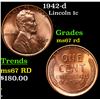 Image 1 : 1942-d Lincoln Cent 1c Grades GEM++ Unc RD