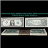 Image 1 : Consecutive Serial Numbered Pack of 50 1969A $1 Green Seal Federal Reserve Notes Grades cu