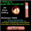Image 1 : Shotgun Lincoln 1c roll, 1958-p 50 pcs Steel Strong Wrapper