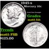 Image 1 : 1945-s Mercury Dime 10c Grades GEM FSB