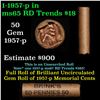 Image 1 : Shotgun Lincoln 1c roll, 1957-p 50 pcs Brinks Wrapper