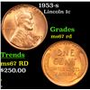 1953-s Lincoln Cent 1c Grades GEM++ Unc RD