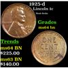 1925-d Lincoln Cent 1c Grades Choice Unc BN