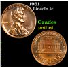 Image 1 : Proof 1961 Lincoln Cent 1c Grades Gem++ Proof Red