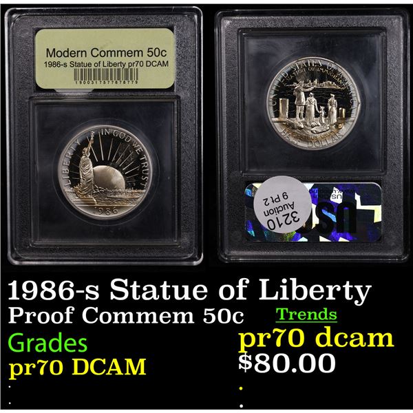 Proof 1986-s Statue of Liberty Modern Commem Half Dollar 50c Graded GEM++ Proof Deep Cameo By USCG