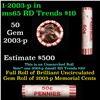 Image 1 : Shotgun Lincoln 1c roll, 2003-p 50 pcs Brandt Wrapper.