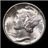 Image 2 : 1944-d Mercury Dime 10c Grades GEM+ FSB