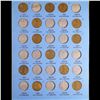 Image 4 : Partial Lincoln 1c Whitman folder, 1909-1940, 38 coins