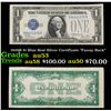 1928B $1 Blue Seal Silver Certificate "Funny Back" Grades Select AU