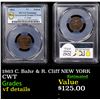 PCGS 1863 C. Bahr & R. Cliff NEW YORK Civil War Token 1c Graded vf details By PCGS