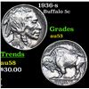 1936-s Buffalo Nickel 5c Grades Select AU