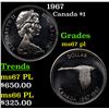 1967 Canada Dollar $1 Grades GEM++ PL