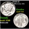 Image 1 : 1944-d Mercury Dime 10c Grades GEM++ FSB