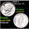Image 1 : 1945-s Mercury Dime 10c Grades GEM+ FSB