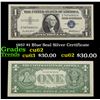 1957 $1 Blue Seal Silver Certificate Grades Select CU