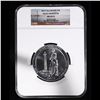 Image 2 : NGC 2013 5oz Silver Peace Memorial Large Size Washington Quarter Oversized NGC Holder 25c Graded ms6