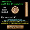 Image 1 : Shotgun Lincoln 1c roll, Brandt Wrapper 1961-d 50 pcs
