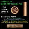 Image 1 : Shotgun Lincoln 1c roll, 2009-d 50 pcs Brandt Wrapper.