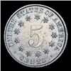 Image 2 : 1882 Shield Nickel 5c Grades Choice AU/BU Slider