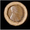 Image 2 : Mixed small cents 1c orig shotgun roll, 1918-S Wheat Cent, 1890 Indian Cent other end, Brinks Wrappe