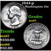Image 1 : 1944-p Washington Quarter 25c Grades GEM++ Unc