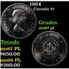 1964 Canada Dollar $1 Grades GEM++ PL