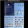 Image 1 : Partial Indian Cent 1c Whitman Album, 1959-1909 26 Coins