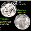 Image 1 : 1944-d Mercury Dime 10c Grades GEM++ FSB