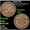 Image 1 : 1858 SL Flying Eagle Cent 1c Grades vf++