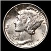 Image 2 : 1942-p Mercury Dime 10c Grades Select Unc
