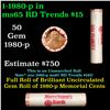 Image 1 : Shotgun Lincoln 1c roll,Merchants Bank Wrapper 1980-p 50 pcs
