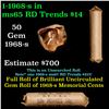 Image 1 : Shotgun Lincoln 1c roll, 1968-s 50 pcs Brandt Wrapper