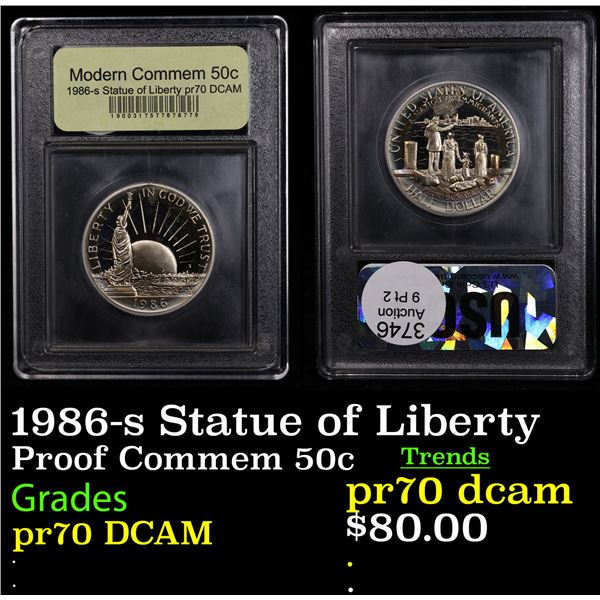 Proof 1986-s Statue of Liberty Modern Commem Half Dollar 50c Graded GEM++ Proof Deep Cameo By USCG