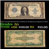 1923 $1 Large Size Blue Seal Silver Certificate, Fr-237 Signatures of Speelman & White Grades f+