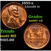 1955-s Lincoln Cent 1c Grades GEM++ RD