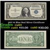 1957 $1 Blue Seal Silver Certificate Grades Select CU