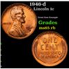 Image 1 : 1946-d Lincoln Cent 1c Grades GEM Unc RB