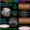 ***Auction Highlight*** Full Roll of Silver 1966 Canadian Dollar with Queen Elizabeth II, 20 Coins
