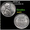 Image 1 : 1943-p Lincoln Cent 1c Grades Select Unc