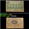 Image 1 : 1863 US Fractional Currency 50¢ First Issue Fr-1312 Washington W/ Monigram Grades vg, very good