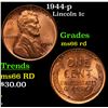 Image 1 : 1944-p Lincoln Cent 1c Grades GEM+ Unc RD