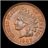 Image 2 : 1907 Indian Cent 1c Grades Choice Unc RB