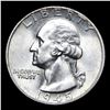Image 2 : 1945-p Washington Quarter 25c Grades Choice+ Unc