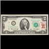 Image 2 : 1976 $2 Federal Reserve Note 1st Day of Issue, with Stamp Grades Select CU