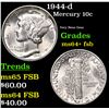 Image 1 : 1944-d Mercury Dime 10c Grades Choice Unc+ FSB