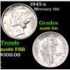 Image 1 : 1945-s Mercury Dime 10c Grades GEM+ FSB